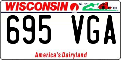 WI license plate 695VGA