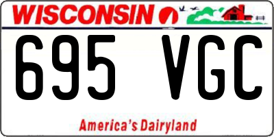 WI license plate 695VGC