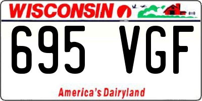 WI license plate 695VGF
