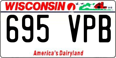 WI license plate 695VPB