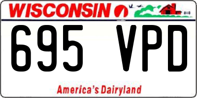 WI license plate 695VPD