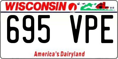 WI license plate 695VPE