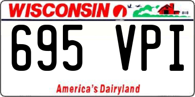 WI license plate 695VPI