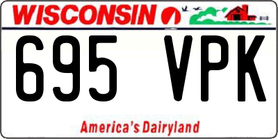 WI license plate 695VPK