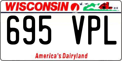 WI license plate 695VPL