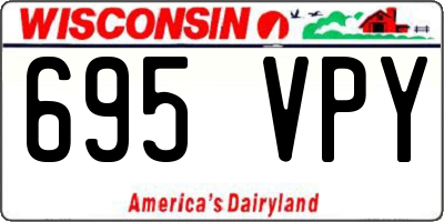 WI license plate 695VPY