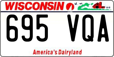 WI license plate 695VQA