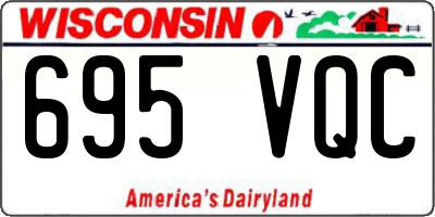 WI license plate 695VQC