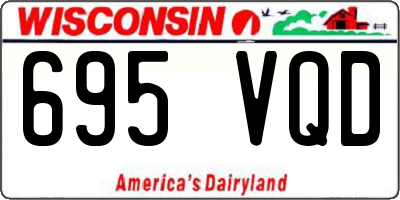 WI license plate 695VQD