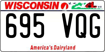 WI license plate 695VQG