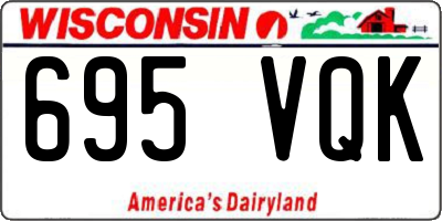 WI license plate 695VQK