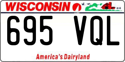 WI license plate 695VQL