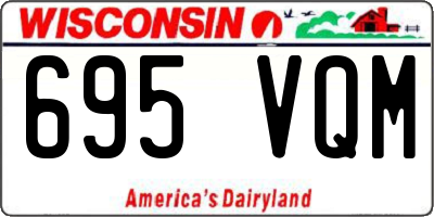 WI license plate 695VQM