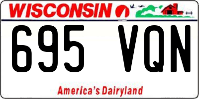 WI license plate 695VQN