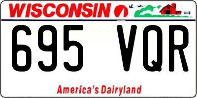 WI license plate 695VQR