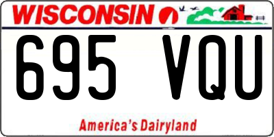 WI license plate 695VQU