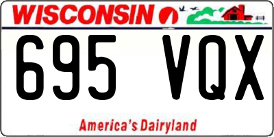 WI license plate 695VQX