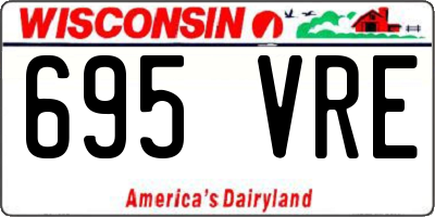 WI license plate 695VRE