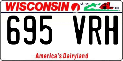 WI license plate 695VRH