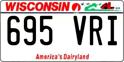 WI license plate 695VRI