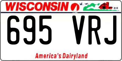 WI license plate 695VRJ
