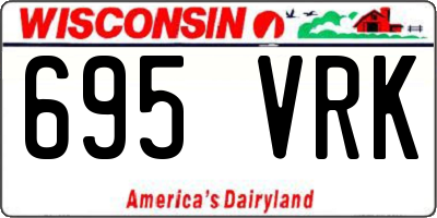 WI license plate 695VRK