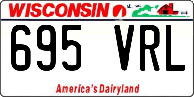 WI license plate 695VRL