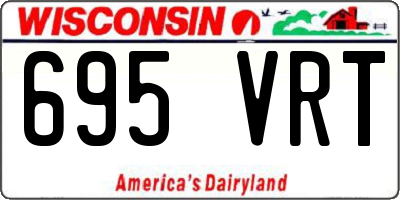 WI license plate 695VRT