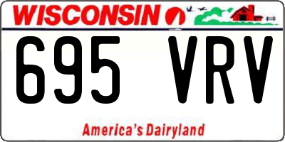 WI license plate 695VRV