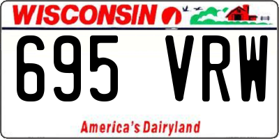 WI license plate 695VRW