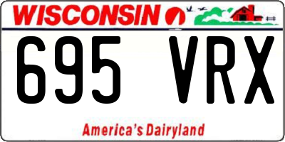 WI license plate 695VRX