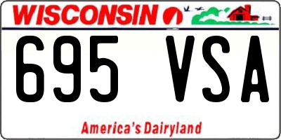 WI license plate 695VSA