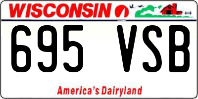 WI license plate 695VSB