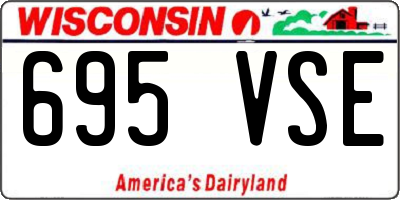 WI license plate 695VSE