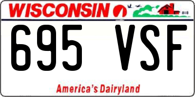 WI license plate 695VSF