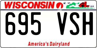 WI license plate 695VSH
