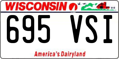WI license plate 695VSI
