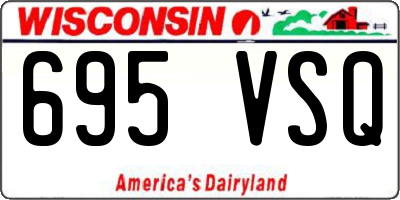 WI license plate 695VSQ