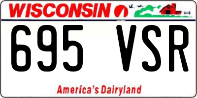 WI license plate 695VSR