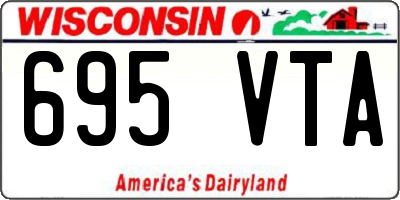 WI license plate 695VTA