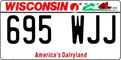 WI license plate 695WJJ