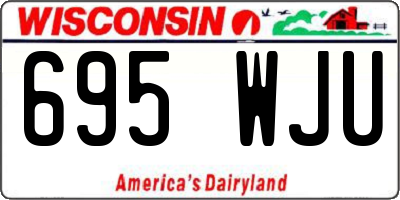 WI license plate 695WJU