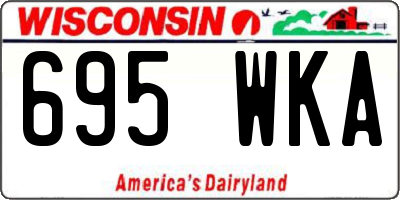 WI license plate 695WKA
