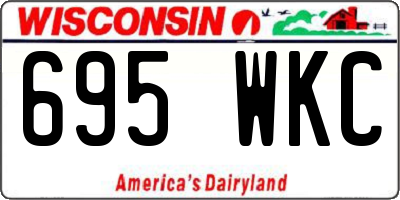 WI license plate 695WKC