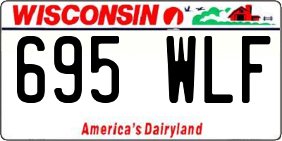 WI license plate 695WLF