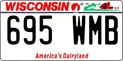 WI license plate 695WMB