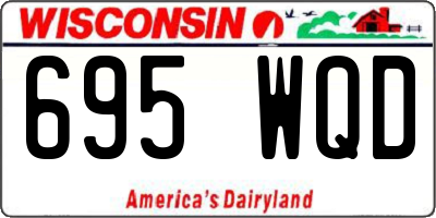 WI license plate 695WQD