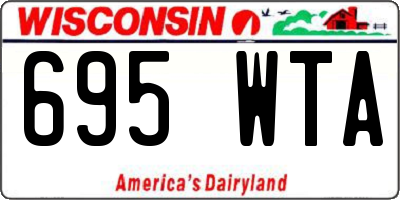 WI license plate 695WTA
