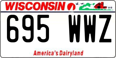 WI license plate 695WWZ