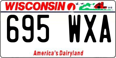 WI license plate 695WXA